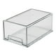 thumbnail image 2 of Caja organizadora para refrigerador, 1 unidad, tipo cajón, contenedor apilable de material transparente para despensa organizada (blanco)., 2 of 8