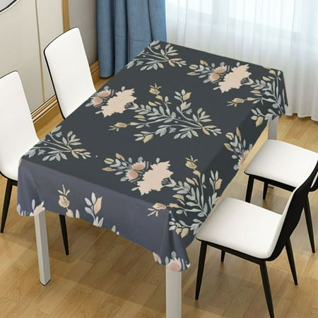 

Ryvnso Boho Leaves Rectangle Table Cloth Tablecover Dinning Tablecloth 54 x72