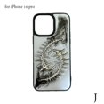 thumbnail image 1 of Funda transparente con diseño de espina de pescado de metal 3D para iPhone 16, 15, 14, 13, 12 y 11 Pro Max Pl B1X5, 1 of 7