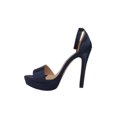 thumbnail image 3 of SANDALIA TACON VESTIR DORELI MUJER AZUL MARINO TEXTIL 3905 LEON  3905p, 3 of 3