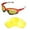 Yellow - Non Polarized, variant on Walleva Titanium Polarized Lenses And Black Earsocks For Oakley Racing Jacket Sunglasses