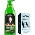 thumbnail image 2 of (6 pack) Herbishh Hair Color Shampoo For Gray Hair – Black Hair Dye Shampoo 3 In 1 | Ammonia-Free 500ml + Color Stain Remover | Hair Color Shampoo For Men & Women, 2 of 7