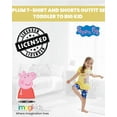 thumbnail image 2 of Peppa Pig Toddler Girls Peplum T-Shirt and Shorts Outfit Set Toddler to Big Kid, 2 of 5