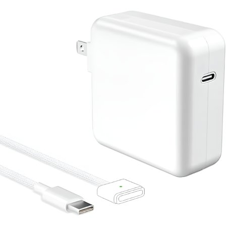 GJX 70W Magnetic Charger - Compatible with 14 inch & 13/15 inch MacBook Pro and MacBook Air, Includes 6.6FT USB C to Braided Cable