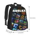 thumbnail image 3 of Roblox ackpack Casual Daypack School Bag Bookbag Satchel Rucksack Shoulder Multipurpose Laptop Backpack 17 Inch For Kids Teen Adult, 3 of 5
