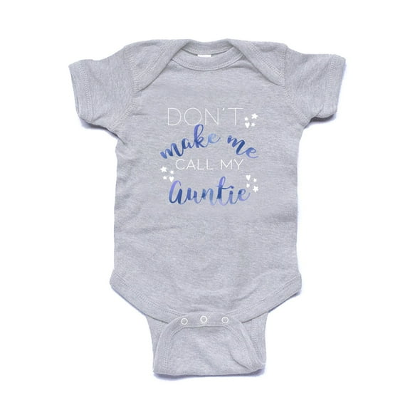 NanyCraft's Don't make me call My Auntie Baby Boy Bodysuit