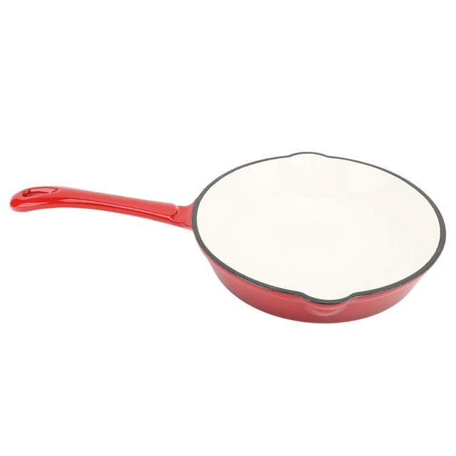 Sartén De Hierro Fundido Esmaltado, Sartén Antiadherente Con Conveniente Para Estufa Y Horno, Sartén De Cocina, Utensilios De Cocina Para Parrilla