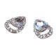 thumbnail image 3 of 10 piezas de adornos ovalados con brillantes de diamantes de imitación en 3D Plata 31, 3 of 7