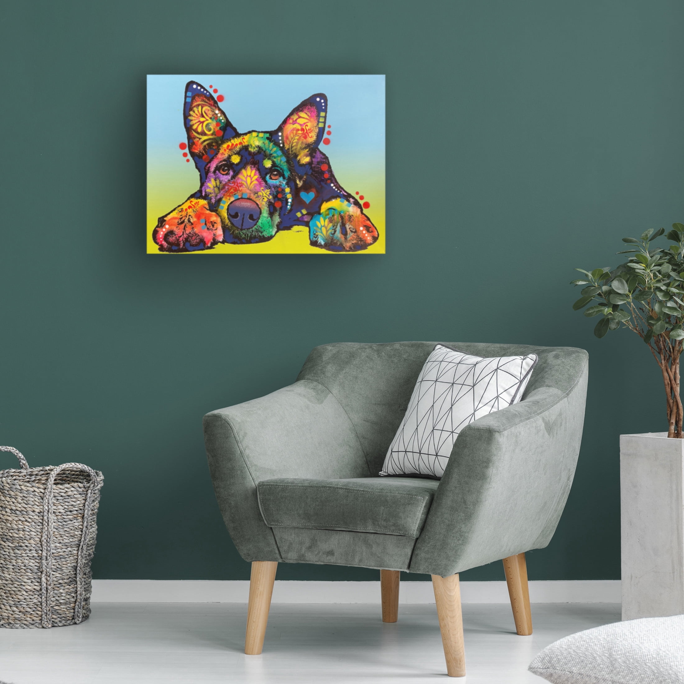 Canvas Wall Art - Dean Russo- Exclusive 'Right There' Wall Art for Living Room, Bedroom, or Office Décor by Trademark Fine Art - 32 x 24 Inches