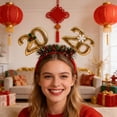 thumbnail image 4 of TUWAFE Happy New Year Headbands – New Year Accessories 2026, New Year Headbands, New Year Eve Headbands for Women, New Year Headband 2026 for Holiday Styling, 4 of 7