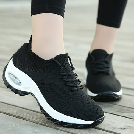 

Qepwscx Sports Casual Rocking Shoes High Elastic Flying Woven Breathable Shoes