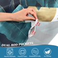 thumbnail image 4 of Yayeee Kitchen Valance Rod Pocket 54" x 18" Living Room Window Curtain, Blue Mountains, 4 of 6