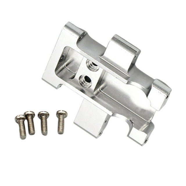 Kit de base de metal con patín y marco central para coche RC 1/18, accesorios, piezas de repuesto y actualizaciones plata