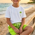 thumbnail image 2 of ZHOGXU Boys 2PCS Summer Short Sleeve T-Shirts and Beach With Graphic Print Shorts Set Outfits For Everyday Casual Wear, 2 of 4