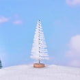 thumbnail image 4 of LmnLft Mini Christmas Tree, Artificial Mini Sisal Fiber Snow Frost Trees, Exquisite Desktop Miniature Pine Tree with Wooden Bases,Winter Snow Ornaments Tabletop Trees for Party Home Decor, 4 of 6