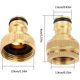 thumbnail image 3 of 5 uds conector de grifo adaptador de ajuste de grifo conector de grifo de manguera 1/2 y 3/4 roscado con arandelas de goma para jardín de cocina,11 Feliz Sencillez, 3 of 5