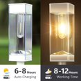 thumbnail image 4 of Luces solares para caminos Gorrzai, paquete de 8 unidades, LED, impermeables, blancas, 4 of 8