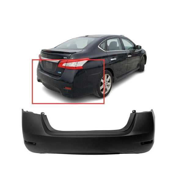 DCP Rear Bumper Cover for 2013-2015 Nissan Sentra S SL SV 850223SH0J NI1100292