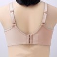 thumbnail image 7 of Women's High Impact Racerback Bra Women's Embroidery Thin Style Ventilate Large Size Bra without Steel Rim Beige L, 7 of 7