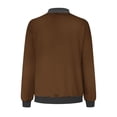 thumbnail image 4 of Womens Bomber Jacket 2026 Casual Coat Fall Fashion Lightweight Zip Up Long Sleeve Outerwear Windbreaker Pocket Going Out Tops Ladies, 4 of 5
