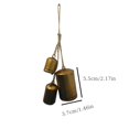 thumbnail image 3 of Brass Cowbells, Vintage Metal Hanging Bells, Rustic Shabby Style Cowbell Wall Decor for Home and Christmas Decoration, Durable Iron Material with Sturdy Rope and Unique Golden Finish, 3 of 5