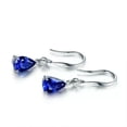 thumbnail image 4 of HOOUN Women 925 Sterling Silver Earrings Triangle Tassel Color Crystal Teardrop 1392-2, 4 of 9