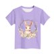 thumbnail image 3 of Manga Corta Crop Top para Niños con Lindo Estampado de Pascua, Cuello Redondo Casual Graphic Tee para 3-14 Años, Tela Suave Transpirable, 3 of 5