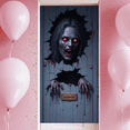 thumbnail image 3 of Decorative Design Halloween Banner Spooky Theme Door Decoration Horror Scary Prop for Halloween Party Haunted House Event Decoration, 3 of 9