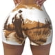 thumbnail image 2 of Balery Western Cowboy Countryside Pantalones cortos de entrenamiento estampados para mujer, sin costuras, ajustados, para gimnasio, yoga, correr, deportes, ejercicio activo, fitness.-XX-Large, 2 of 8