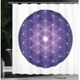 thumbnail image 4 of Ambesonne Purple Shower Curtain, Traditional Design, 69"Wx84"L, Purple, 4 of 5