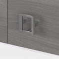 thumbnail image 4 of Echo 60W Credenza Desk with Hutch in Pure White/Modern Gray - Engineered Wood, 4 of 8