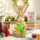 thumbnail image 5 of Easter Straw Bunny Figurine, 14 Inch Bunny Figurines Tabletop Spring Decor, Rustic Straw Bunny Couple with Carrot, Sisal Rabbit Statues Ornaments, Bunnies Decoration for Home & Party (D), 5 of 6