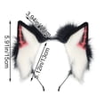 thumbnail image 2 of Yvsxxv 1Pc Black Wolf Ear Faux Fur Headband Hair Accessories, 2 of 7