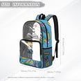 thumbnail image 7 of ZIATUBLES Heavy Duty Clear Backpack 17 Inch, Boy Reading School Print Fabric & PVC Transparent Bag, One Pocket See Through Bookbag for School College Security, 7 of 7