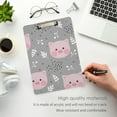 thumbnail image 5 of Coolnut Cute Pig Clipboard, Acrylic Standard A4 Letter Size Clip Board with Low Profile Clip for Office, Classroom, Doctor, Nurse and Teacher Gifts, 5 of 7