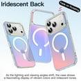 thumbnail image 3 of JETech Iridescent Case for iPhone 17 Pro Max 6.9-Inch Compatible with MagSafe, Cute Unique and Aesthetic Design, Colorful Fluorescent Translucent Back Shockproof Phone Cover (Iridescent), 3 of 5