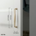 thumbnail image 3 of Goo-Ki 6 Pack 7.6'' Center to Center Vintage Champagne Bronze Cabinet Pulls, Sleek Zinc Alloy Cabinet Handles for Classic Furniture Drawer Hardware, 3 of 7