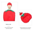 thumbnail image 4 of 1 conjunto de disfraces de tomate para actuación, ropa y sombrero de tela (130-140 cm), 4 of 7