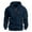 Navy, variant on Chiccall Casual Fleece Hoodies for Men Full Zip Long Sleeve Sweatshirt with 3 Zipper Pockets Workout Hooded Jacket