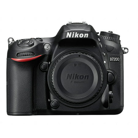 Nikon Black D7200 DX Digital SLR Camera with 24.2 Megapixels (Body