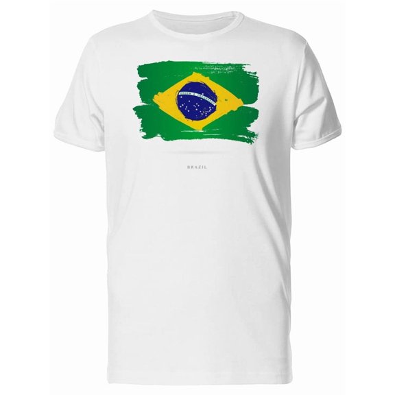 Grunge Watercolor Brazil Flag Tee Men's -Image by Shutterstock