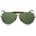 thumbnail image 2 of Ray-Ban Men's Havana RB3138-181-62 Gold Aviator Sunglasses, 2 of 4