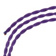 thumbnail image 1 of Unique Bargains Twisted Cloth Covered Wire 2 Core 18AWG 3.0m/9.84ft,Electrical Cable,Purple, 1 of 5