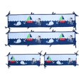 thumbnail image 1 of Conjunto De Cubierta De Riel De Cuna Con Amarre, Protector De Riel De Cuna Con Estampado De Dibujos Animados XBTCLXEBCO OcéAno Azul;4 Piezas, 1 of 5