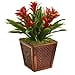 thumbnail image 3 of Nearly Natural 6476-R D Triple Bromeliad Artificial Plant in Decorative Planter, Red, 3 of 3