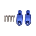 thumbnail image 1 of Abrazadera Universal para soporte de espejo de manillar, adaptador de aleación de aluminio para motocicleta de 22mm, rosca para Crf 250x 450RX Azul DYNWAVEMX Abrazadera de montaje de espejo, 1 of 5
