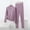 Purple, variant on MGDXOX Women's 2 Piece Outfit Modal Lounge Set Casual Mock Turtleneck Long Sleeve Tops and Wide Leg Pants Soft Comfy Pajamas Brown M