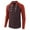 Brick Red, variant on Men's Hoodies & Sweatshirts Casual Raglan Sleeve Drawstring Hoodie with Long Sleeve T-Shirt Top for Everyday Wear
