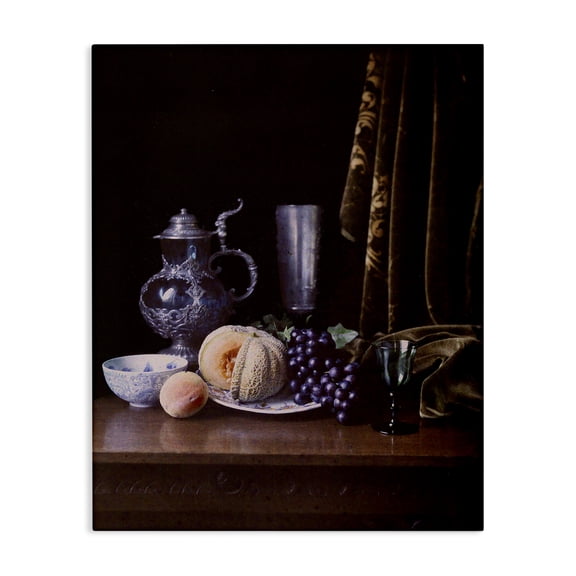 Stupell Industries Vanitas Still Life Food & Beverage Photography Wrapped Canvas Art Print Wall Art, 16 x 20