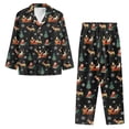 thumbnail image 6 of FOR U DESIGNS Christmas Santa Claus Pajama Sets for Women 2 Piece Pants Button Up Night Shirts for Women Sleepwear Long Sleeve V-neck Tops Size XS Nightwear Pjs, 6 of 7